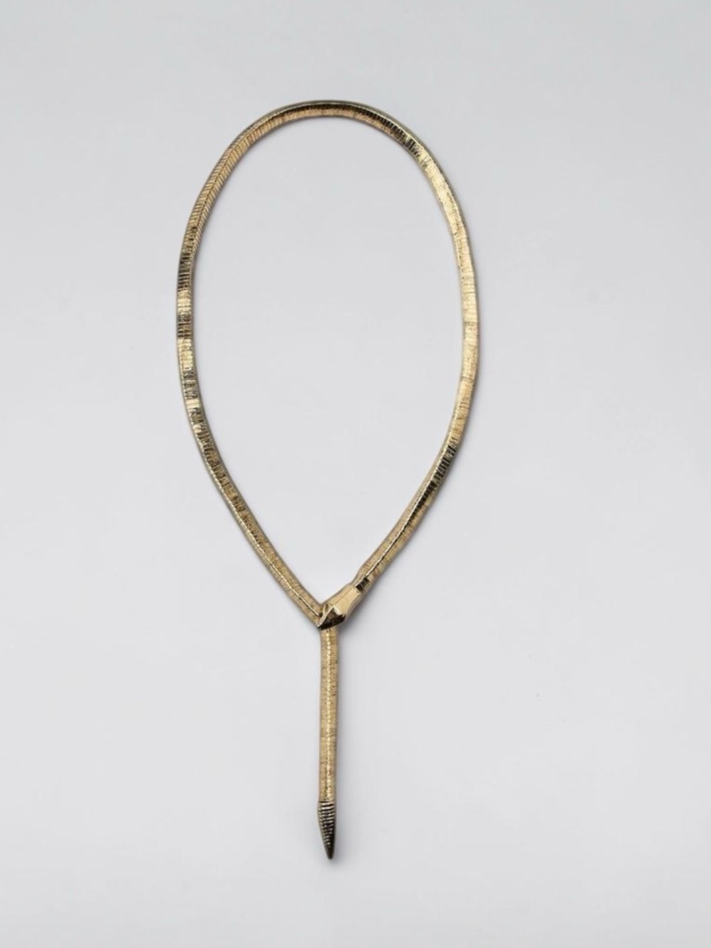 Zara Gold Tone Snake Choker Necklace